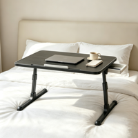 Bureau d'ordinateur ergonomique en bois durable avec tiroir, réglable en hauteur, pliable, portable, avec rangement, table d'étude simple pour le bureau à domicile