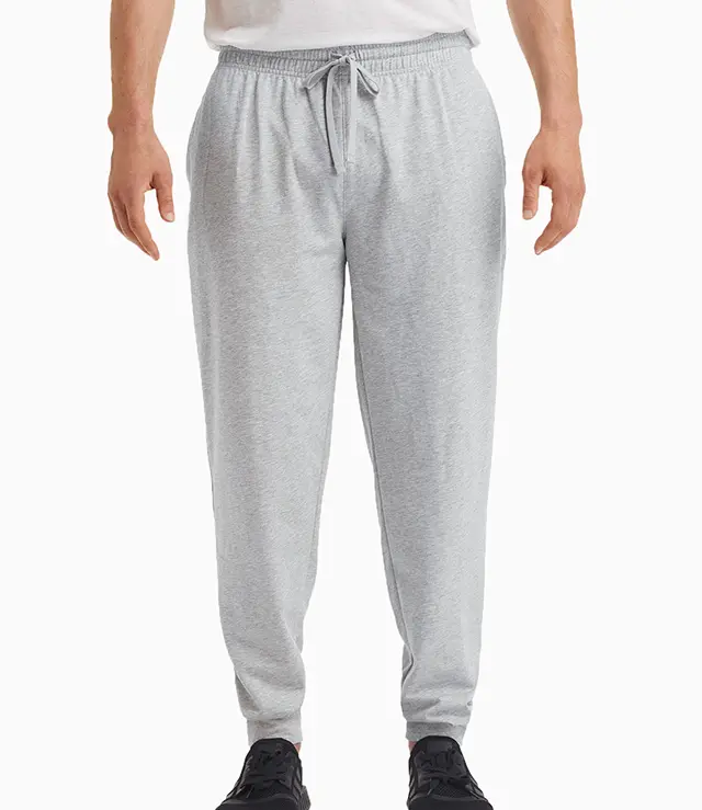 ملابس رياضية مخصصة العلامة التجارية شعار الطباعة بالجملة رجل تجريب اللياقة البدنية Grey عداء القطن السراويل Sweatpants