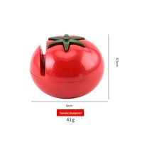 Aiguiseur de couteaux créatif 1 étape, mini et compact, base antidérapante, durable, écologique, grain fin pour couteaux à fruits et légumes