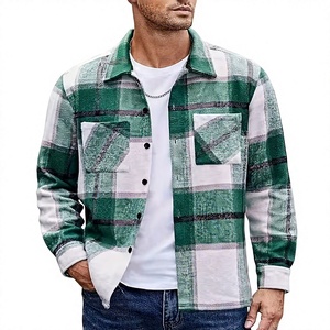 Chemise en flanelle décontractée pour homme, manches longues, automne-hiver, 100% coton, anti-rides, respirante, rayée, chaude, tendance, polyvalente - Product Image 5