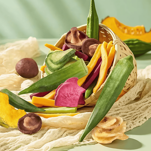 Snacks exotiques frits sous vide à basse température, fruits <span class=keywords><strong>et</strong></span> légumes séchés croustillants mélangés, nourriture saine - Product Image 3