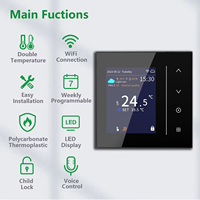 Controlador de Temperatura Inteligente para el Hogar HYT002, Interruptor Remoto Inalámbrico Digital Programable para Calefacción Eléctrica, Termostato con Pantalla