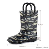 Bottes de pluie en caoutchouc avec embout de sécurité en acier pour hommes, bottes de pluie en plastique camouflage - Imperméables, mi-mollet, chaussures d'extérieur pour l'été et le printemps