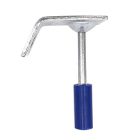 Clips de plafond à double base, fixations actionnées par propulseur de fusil, clips de plafond intégrant des clous, clous de tir, goujons de fixation