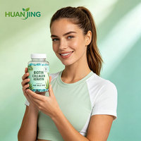 Gummies à la biotine pour cheveux, peau et ongles, soutien nourrissant pour la peau, 60 unités, complément alimentaire pour femmes enceintes, marque Huanjing, OEM