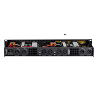 Amplificateur de puissance professionnel 4 canaux 400W classe D, amplificateur audio stéréo, montage en rack pour scène, DJ, club, bar, KTV, équipement sonore live