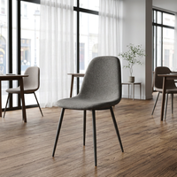 Chaise de salle à manger en tissu minimaliste, ergonomique, à dossier haut, pour appartement, café, hôtel – Vente en gros – Offre spéciale pour le marché européen