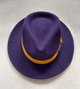 Sombrero Fedora de Lana Unisex X1258B, Estilo con Impresión Digital, Forma Cóncava Moderna para Adultos, Sombrero de Fieltro para las Cuatro Estaciones - Product Image 4