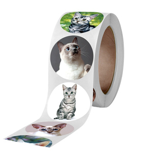 Rollo de Adhesivos Divertidos con Dibujos Animados de Animales para Niños, Adhesivos para Rascar de 1 Pulgada, Material Escolar para Maestros, Incentivo y Motivación - Product Image 5