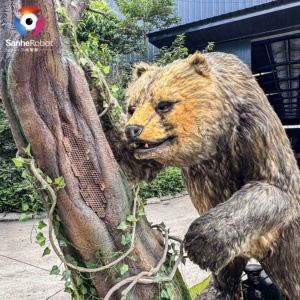 Sân Chơi Ngoài Trời Mô Phỏng Cao Hấp Dẫn Animatronic Cây Thực Tế Mô Hình Gấu Animatronic Gấu Nâu Cho Vui Chơi Giải Trí Công Viên - Product Image 3