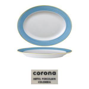 Calypso Serving <b>Platter</b> Light Blue 25.5 × 19 cm Corona - Product Image 4