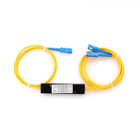 Splitter Optik PLC FBT 1x2 Kelas Telekomunikasi |   Konektor SC/UPC untuk Jaringan FTTH/PON dengan Kerugian Rendah dan Stabilitas Tinggi
