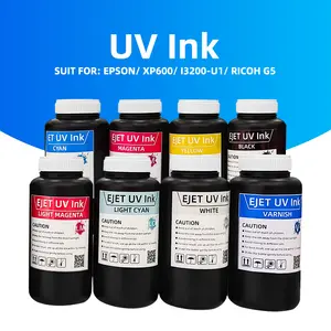 Impresión UV tinta UV ecológica para impresora plana UV cuero acrílico Impresión digital al aire libre