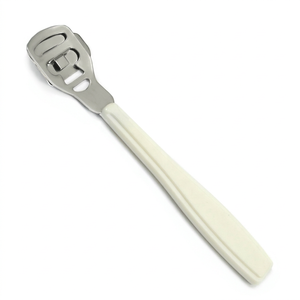 Râpe à callosités et peaux dures pour manucure, lime à pieds avec manche en plastique, rasoir à callosités, demi-blanc, taille personnalisée - Product Image 1