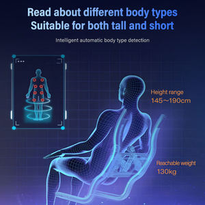 Kursi pijat terapi panas 4D jejak nol gravitasi, harga pabrik untuk penggunaan di rumah - Product Image 3