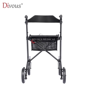 Carbon Fiber Elderly <b>Walker</b> Cane Supplier for Drive Medical Senior Foldable <b>Rollator</b> <b>Walker</b> with Storage - Product Image 6