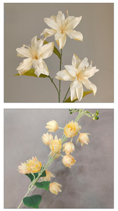 Fleur artificielle couleur champagne, rose, phalaenopsis, hortensia, lys, fleur artificielle champagne en gros - Product Image 2
