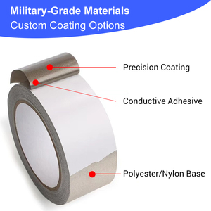 Cinta de tela de protección EMI recubierta de níquel/cobre ultraconductora, pegatina adhesiva troquelada para productos eléctricos y electrónicos - Product Image 3
