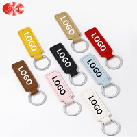 Haute qualité PU cuir porte-clés Sublimation portefeuilles étiquettes anneau numérique Photo porte-clés blanc cuir métal porte-clés