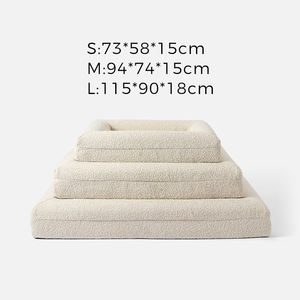 Cama ortopédica grande de lujo con logotipo y Color de estilo personalizado, cama ortopédica de espuma viscoelástica Boucle para perros y Mascotas - Product Image 2