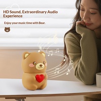 Haut-parleur portable ABS mini de haute qualité, mignon, motif ours de dessin animé, pour Bluetooth 5.0, sortie 3W, idéal pour l'extérieur