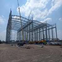 Hangar préfabriqué à structure en acier bâtiment de garage en métal bon marché entrepôt de bâtiment préfabriqué
