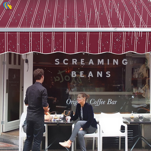 กันสาดแขนพับได้ไฟฟ้าติดผนังแบบพับเก็บได้กรอบอลูมิเนียมกันน้ำได้ใช้กลางแจ้ง - Product Image 2