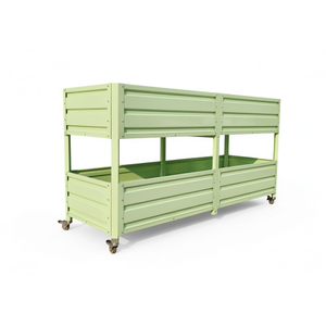 Jardinière surélevée en métal galvanisé à 2 niveaux avec pieds pour fleurs, herbes et légumes, entrepôt USA - Product Image 2