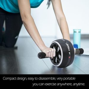 Roue <span class=keywords><strong>abdominale</strong></span> antidérapante Leeton 360 degrés en PP+ABS <span class=keywords><strong>pour</strong></span> la musculation à domicile et en salle de sport, équipement d'entraînement de force, genouillère - Product Image 6