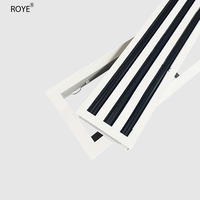 Diffuseur d'air de retour linéaire en alliage d'aluminium durable de style industriel moderne, grille de ventilation pour plafond, idéal pour salon
