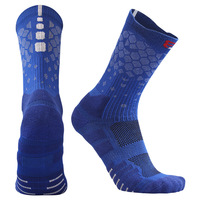 Chaussettes de sport professionnelles en coton épais, coussinées, antidérapantes, pour jeunes et hommes, idéales pour le basketball