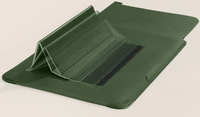 Venta al por Mayor de Bolsas para Computadora Portátiles Verdes, Bonitas y Modernas de PU Suave, Funda Protectora para Laptop con Borde Reforzado, Bolsa para Laptop Negra