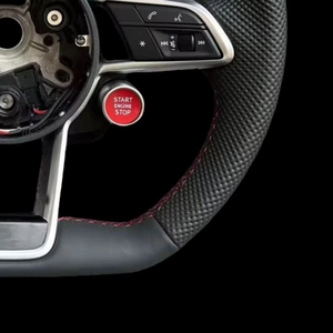 Volant sport personnalisé <span class=keywords><strong>RS</strong></span> R8 en cuir semi-synthétique SQ8 5 B8/Q3/S3/A3/A4/B6/6/C8/3 8V - Product Image 4