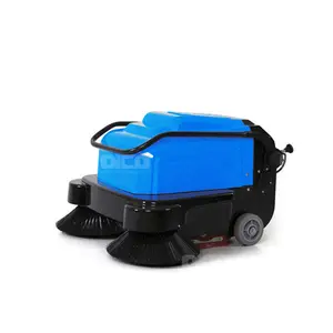 small manual dust collector road floor sweeper garage cleaner