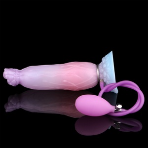 Sweet Dream Adjustable Silicone Inflatable Anal Plug with Pump for Intense Prostate Massage Vagina Masturbation Dog Knot <b>Dildo</b> - Product Image 4