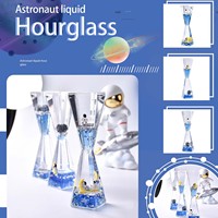 Vente chaude minuterie liquide mouvement sensoriel minuterie d'eau visuelle jouet huile liquide sablier jouets