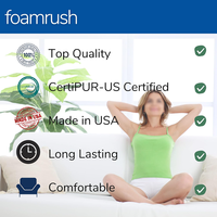 Bloc de mousse à mémoire de forme multi-scènes personnalisé CertiPUR-US anti-acariens amovible et lavable pour coussin oreiller matelas fesses