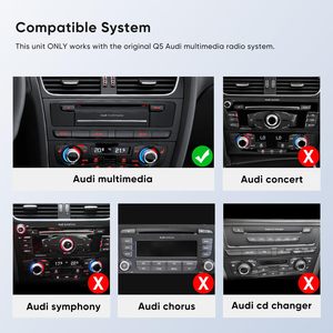 Sistema estéreo de Radio de coche de fábrica, pantalla táctil de 10,25 pulgadas, CarPlay inalámbrico, reproductor de Radio automático Android para <span class=keywords><strong>Audi</strong></span> Q5 2009-2019 - Product Image 4