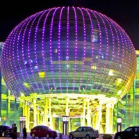 Boule led permanente de noël, lumières rgbw colorées 24v, haute luminosité IP67, boule disco