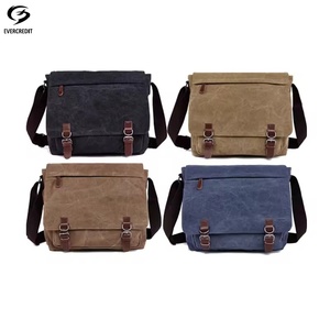Unisex Cổ Điển Rửa Sạch Vải Crossbody Máy Tính Xách Tay Cặp Bền Messenger Túi Xu Hướng Máy Tính Xách Tay Bìa Tay Áo Pouch Cho Nam Giới - Product Image 2