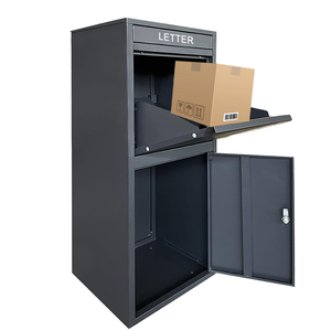 Caja de correo doméstica grande para exteriores, almacenamiento de paquetes con cerradura impermeable de acero inoxidable para entrega en el porche - Product Image 2