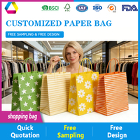 Sacs cadeaux de luxe personnalisés en papier mat jaune avec poignée durable pour vêtements, bijoux, boutiques et cadeaux, avec cordon de serrage