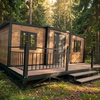 Clinique dentaire en conteneur préfabriqué extensible de 40 pieds, villa au design moderne, cabine modulaire portable, aménagement personnalisable