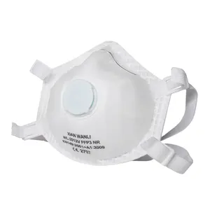 Respirador descartável com válvula FFP3 Metal clipe de nariz filtragem de alta eficiência 99% máscara de copo EN 149 máscara de copo 3D