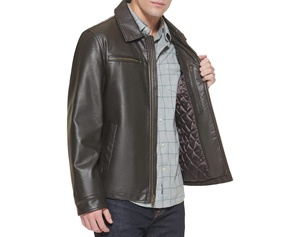 Veste en cuir de style pour hommes vente en gros meilleure vente en cuir de mouton véritable de qualité supérieure veste de moto d'équitation à la mode - Product Image 3