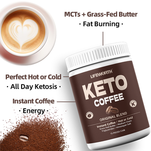 LIFEWORTH OEM Café Instantané Kéto au Beurre Nourri à l'Herbe pour Brûler les Graisses, Favorise l'Énergie et le Métabolisme - Product Image 2