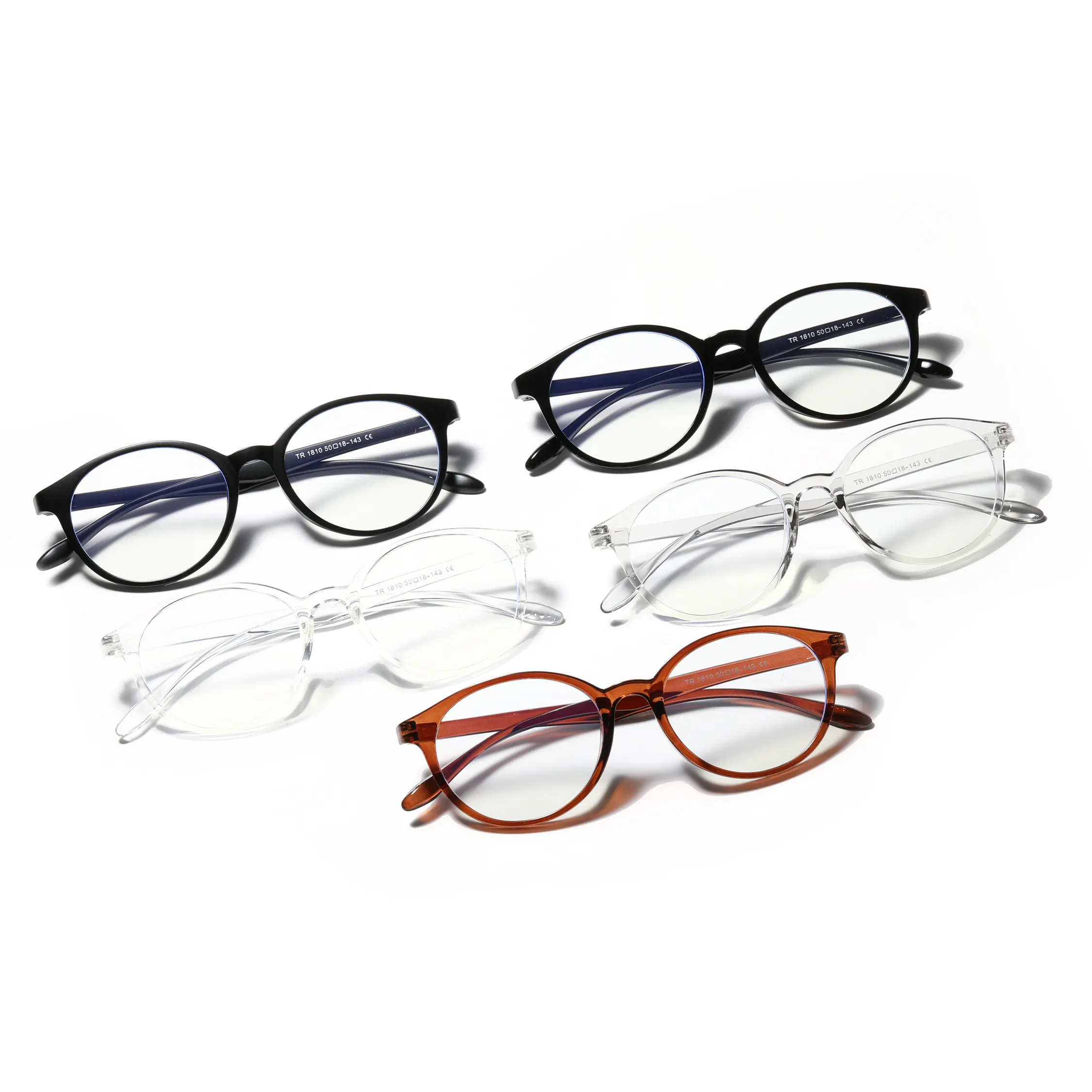 High Quality Fashion Flat Mirror Square Solid Students Optical Metal Frame Glasses