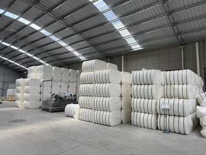 ผ้าไม่ทอ PVA+PA6 5D*51 มม. ผสมหนัง ฐานผสมผสานแบบละลายน้ำได้ ไมโครไฟเบอร์แบบเกาะ  รักษ์โลก  วัสดุ GRS ลายดิบ - Product Image 5