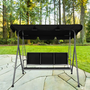 Water Resistant Frame Seat Canopy Patio <strong>Swing</strong> Chair 3-Person Seat Lounge Outdoor <strong>Garden</strong> <strong>Bench</strong> <strong>Swing</strong> - Product Image 3
