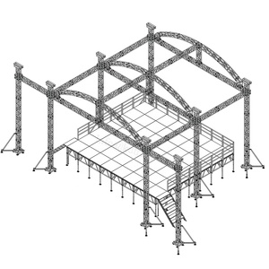 Hệ thống giàn dàn dựng mái vòm cong, nâng hạ giàn dàn, trang trí sân khấu, chiếu sáng cho sự kiện ngoài trời, hòa nhạc Mobil Arc - Product Image 4